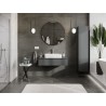 Mexen Orio Badezimmerunterschrank 100 cm mit Platte, 1 Schublade, mattes Graphit - 91A10-10023-1-BFC66