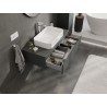 Mexen Orio Badezimmerunterschrank 100 cm mit Platte, 1 Schublade, mattes Graphit - 91A10-10023-1-BFC66