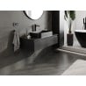 Mexen Orio Badezimmerschrank 100 cm mit Arbeitsplatte, 1 Schublade, schwarz matt - 91A10-10023-1-BFC71