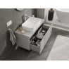 Mexen Orio Badezimmerschrank für den Waschtisch 100 cm mit Arbeitsplatte, 1 Schublade, graues Matt - 91A10-10047-1-BFC62