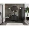 Mexen Orio Badezimmerschrank mit Waschtisch 100 cm mit Arbeitsplatte, 1 Schublade, Schwarz Matt - 91A10-10047-1-BFC71
