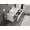 Mexen Orio Badezimmerschrank 100 cm mit Arbeitsplatte, 2 Schubladen, weiß matt - 91A10-10047-2-BFFC01