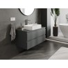 Mexen Orio Badezimmer-Unterschrank 100 cm mit Arbeitsplatte, 2 Schubladen, matt Graphit - 91A10-10047-2-BFFC66