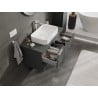 Mexen Orio Badezimmer-Unterschrank 100 cm mit Arbeitsplatte, 2 Schubladen, matt Graphit - 91A10-10047-2-BFFC66