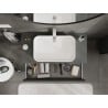 Mexen Orio Badezimmer-Unterschrank 100 cm mit Arbeitsplatte, 2 Schubladen, matt Graphit - 91A10-10047-2-BFFC66