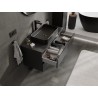 Mexen Orio Badezimmerunterschrank 100 cm mit Platte, 2 Schubladen, schwarz matt - 91A10-10047-2-BFFC71