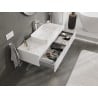 Mexen Orio Badezimmerunterschrank 120 cm mit Arbeitsplatte, 1 Schublade, Weiß Hochglanz - 91A10-12023-1-BFC00