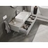 Mexen Orio Badezimmerschrank 120 cm mit Arbeitsplatte, 1 Schublade, grau matt - 91A10-12023-1-BFC62