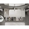 Mexen Orio Badezimmerschrank 120 cm mit Arbeitsplatte, 1 Schublade, grau matt - 91A10-12023-1-BFC62
