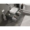 Mexen Orio Badezimmerunterschrank 120 cm mit Arbeitsplatte, 1 Schublade, Graphit matt - 91A10-12023-1-BFC66