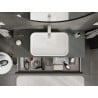 Mexen Orio Badezimmerunterschrank 120 cm mit Arbeitsplatte, 1 Schublade, Graphit matt - 91A10-12023-1-BFC66