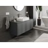 Mexen Orio Badezimmerschrank für Waschtisch 120 cm mit Arbeitsplatte, 1 Schublade, matt Graphit - 91A10-12047-1-BFC66