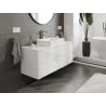 Mexen Orio Badezimmer-Unterschrank 120 cm mit Platte, 2 Schubladen, weiß glänzend - 91A10-12047-2-BFFC00