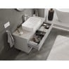 Mexen Orio Badezimmer-Unterschrank 120 cm mit Arbeitsplatte, 2 Schubladen, grau matt - 91A10-12047-2-BFFC62