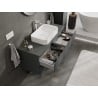 Mexen Orio Badezimmer-Unterschrank 120 cm mit Arbeitsplatte, 2 Schubladen, Graphit matt - 91A10-12047-2-BFFC66