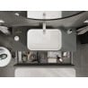 Mexen Orio Badezimmer-Unterschrank 120 cm mit Arbeitsplatte, 2 Schubladen, Graphit matt - 91A10-12047-2-BFFC66
