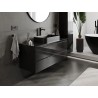 Mexen Orio Badezimmerunterschrank 120 cm mit Platte, 2 Schubladen, schwarz glänzend - 91A10-12047-2-BFFC70