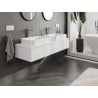Mexen Orio Badezimmerschrank unter Waschbecken 140 cm mit Arbeitsplatte, 1 Schublade, weiß matt - 91A10-14023-1-BFC01