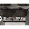 Mexen Orio Badezimmerschrank unter Waschbecken 140 cm mit Arbeitsplatte, 1 Schublade, schwarz glänzend - 91A10-14023-1-BFC70