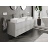Mexen Orio Badezimmerschrank mit Waschtischplatte 140 cm, 2 Schubladen, grau matt - 91A10-14047-2-BFFC62