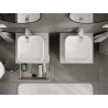 Mexen Rivel 50 cm Badezimmer-Unterschrank mit Ablage, 2 Schubladen, gerillt, graumatt - 91A20-05047-2-BFFC62