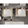 Mexen Rivel Badezimmerschrank 60 cm mit Waschbeckenplatte, 1 Schublade, profiliert, Eiche - 91A20-06023-1-BFC81