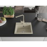 Mexen Milo Granitspüle 1-becken mit Küchenarmatur Rita, beige - 6505-69-670300-69