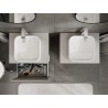 Mexen Rivel Badezimmerunterschrank 60 cm mit Arbeitsplatte, 1 Schublade, gerillt, grau matt - 91A20-06047-1-BFC62