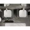 Mexen Rivel Badezimmer-Unterschrank 60 cm mit Arbeitsplatte, 1 Schublade, geriffelt, Grafit matt - 91A20-06047-1-BFC66