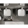 Mexen Rivel Badezimmerunterschrank 60 cm mit Arbeitsplatte, 2 Schubladen, geriffelt, matt Graphit - 91A20-06047-2-BFFC66