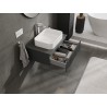 Mexen Rivel Badezimmerschrank 70 cm mit Waschtischplatte, 1 Schublade, geriffelt, Graphit matt - 91A20-07023-1-BFC66