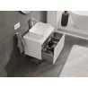 Mexen Rivel Badezimmerschrank 70 cm mit Arbeitsplatte, 1 Schublade, geriffelt, weiß matt - 91A20-07047-1-BFC01