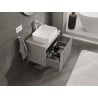 Mexen Rivel Waschtischunterschrank 70 cm mit Platte, 1 Schublade, gerillt, graumatt - 91A20-07047-1-BFC62