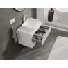 Mexen Rivel Waschtischunterschrank 70 cm mit Arbeitsplatte, 2 Schubladen, geriffelt, weiß matt - 91A20-07047-2-BFFC01