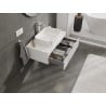 Mexen Rivel Badezimmerschrank 80 cm mit Arbeitsplatte, 1 Schublade, geriffelt, weiß matt - 91A20-08023-1-BFC01