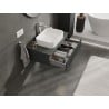 Mexen Rivel Badunterschrank 80 cm mit Arbeitsplatte, 1 Schublade, geriffelt, Graphit matt - 91A20-08023-1-BFC66