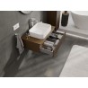 Mexen Rivel Badezimmerschrank 80 cm mit Arbeitsplatte, 1 Schublade, gerillt, Nussbaum - 91A20-08023-1-BFC86