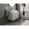 Mexen Rivel Badezimmer-Unterschrank 80 cm mit Arbeitsplatte, 1 Schublade, gerillt, grau matt - 91A20-08047-1-BFC62