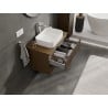 Mexen Rivel Badezimmerunterschrank 80 cm mit Platte, 2 Schubladen, geriffelt, Nussbaum - 91A20-08047-2-BFFC86
