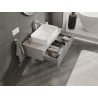 Mexen Rivel 90 cm Unterschrank mit Waschtischplatte, 1 Schublade, geriffelt, grau matt - 91A20-09023-1-BFC62
