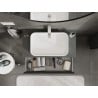 Mexen Rivel Badezimmer-Unterschrank 90 cm mit Arbeitsplatte, 1 Schublade, geriffelt, grafit matt - 91A20-09023-1-BFC66
