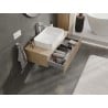 Mexen Rivel Badezimmerschrank 90 cm, gerillt, in Eiche - 91A20-09023-1-BFC81