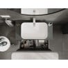 Mexen Rivel Badezimmer-Unterschrank 90 cm mit Arbeitsplatte, 1 Schublade, gerillt, Grafit matt - 91A20-09047-1-BFC66