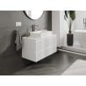 Mexen Rivel Unterschrank für das Badezimmer 90 cm mit Arbeitsplatte, 2 Schubladen, geriffelt, mattweiß - 91A20-09047-2-BFFC01