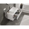 Mexen Rivel Unterschrank für das Badezimmer 90 cm mit Arbeitsplatte, 2 Schubladen, geriffelt, mattweiß - 91A20-09047-2-BFFC01