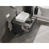 Mexen Rivel Badezimmerschrank 90 cm mit Arbeitsplatte, 2 Schubladen, gerillt, Graphit Matt - 91A20-09047-2-BFFC66