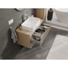 Mexen Rivel Badezimmer-Unterschrank 90 cm mit Arbeitsplatte, 2 Schubladen, geriffelt, Eiche - 91A20-09047-2-BFFC81