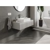 Mexen Rivel Badezimmer-Unterschrank 100 cm mit Arbeitsplatte, 1 Schublade, gerillt, grau matt - 91A20-10023-1-BFC62