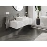 Mexen Rivel Badezimmerschrank für Waschbecken 120 cm mit Arbeitsplatte, 1 Schublade, geriffelt, Weiß Matt - 91A20-12023-1-BFC01