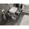 Mexen Rivel Badezimmer-Unterschrank 120 cm mit Arbeitsplatte, 1 Schublade, geriffelt, Graphit Matt - 91A20-12023-1-BFC66